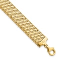 thumbnail image 4 of FJC Finejewelers 14 kt Yellow Gold Fancy Stretch Bracelet 7.25 Inches x 12 mm, 4 of 6