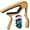 Burlywood Color, variant on Guitar Capo for Acoustic and Electric Guitars - Rosewood Color with 5 Picks