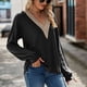 thumbnail image 2 of Women Fashion TopsDrop Shoulder Blouse Skin Friendly For Travel For Lady For Office ANGGREK Otros, 2 of 7