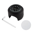 thumbnail image 1 of Universal Motorcycle Handlebar Meter Clock Waterproof Replacement for Motorcycles Bicycles 22mm-25.4mm7/8 ''- 1'' Handlebars Black Shell Black Dial Clock, 1 of 7
