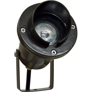 Cast Aluminum Directional Spot Light with Hood, Black