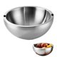 thumbnail image 1 of 304 Stainless Steel Mixing Bowls and Salad Bowl with Lid, Double-Layer Salad Container for Lunch, Insulated Cold Dish Bowls, Metal Mixing Set with Lids for Parties & Kitchen, 1 of 7