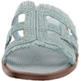 thumbnail image 2 of Sam Edelman Bay Riviera Blue Rounded Toe Slip On Leather Strap Slides Sandals (Riviera Blue, 8), 2 of 6