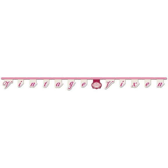 Creative Converting Vintage Vixen 40th Birthday Jointed Letter Banner