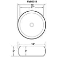 thumbnail image 2 of Ruvati Rvb0318 Vista 18" Round Porcelain Vessel Bathroom Sink - White, 2 of 7