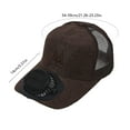thumbnail image 3 of COM1950s Solar Fan Hat,Adjustable Cooling Sun Hat with Usb Rechargeable and Detachable Fan for Outdoor Activities,Head Size 21.3-23.2 in for Adults, 3 of 9