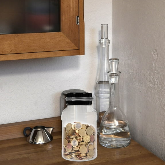 TAILTOSS Saving Bank With Counter 1Pack for in Children Home Use Silver Colored