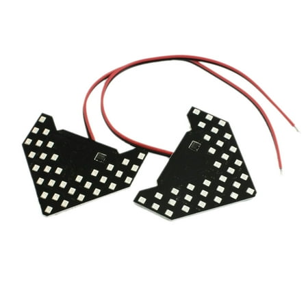 Turn Signal Mirror Lights Arrows (Unique Bargains Unique Bargains 2 Pcs Red 13-SMD 3528 Arrow Panel for Car Side Mirror Turn Signal Lamp)