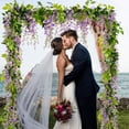 thumbnail image 1 of Vines Artificial Flower Vines 1.8 Meters Encrypted 4 Strands Vines Silk Hanging Flower Family Outdoor Ceremony Wedding Arch, 1 of 8