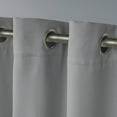 thumbnail image 3 of Exclusive Home Curtains 2 Pack Heath Textured Linen Grommet Top Curtain Panels, Gray, 52x84, 3 of 6