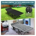 thumbnail image 4 of REKHH Folding Camping Cots for Adults, Folding Cot with Mattress, Camping Foldable Bed, Portable Military Cot, Double Layer Oxford Strong Heavy Duty Sleeping Cots w/Carry Bag for Camp Office Travel, 4 of 7