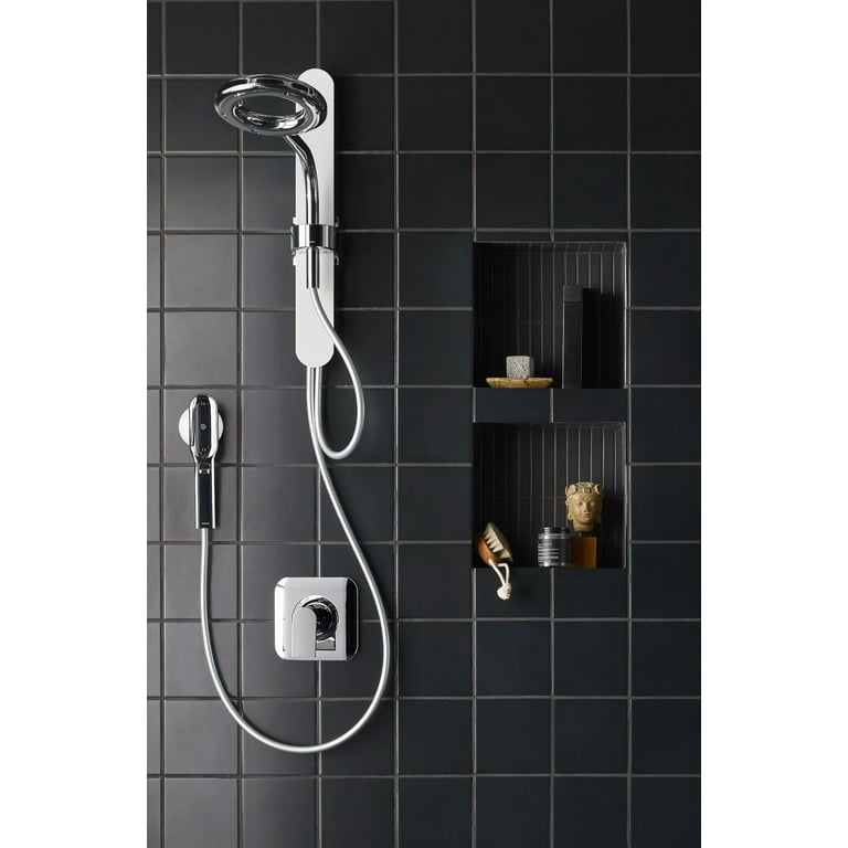 Moen Genta Single Handle Pressure Balance Shower Trim – Matte Black | No Showerhead Included | Works With Posi-Temp Valve