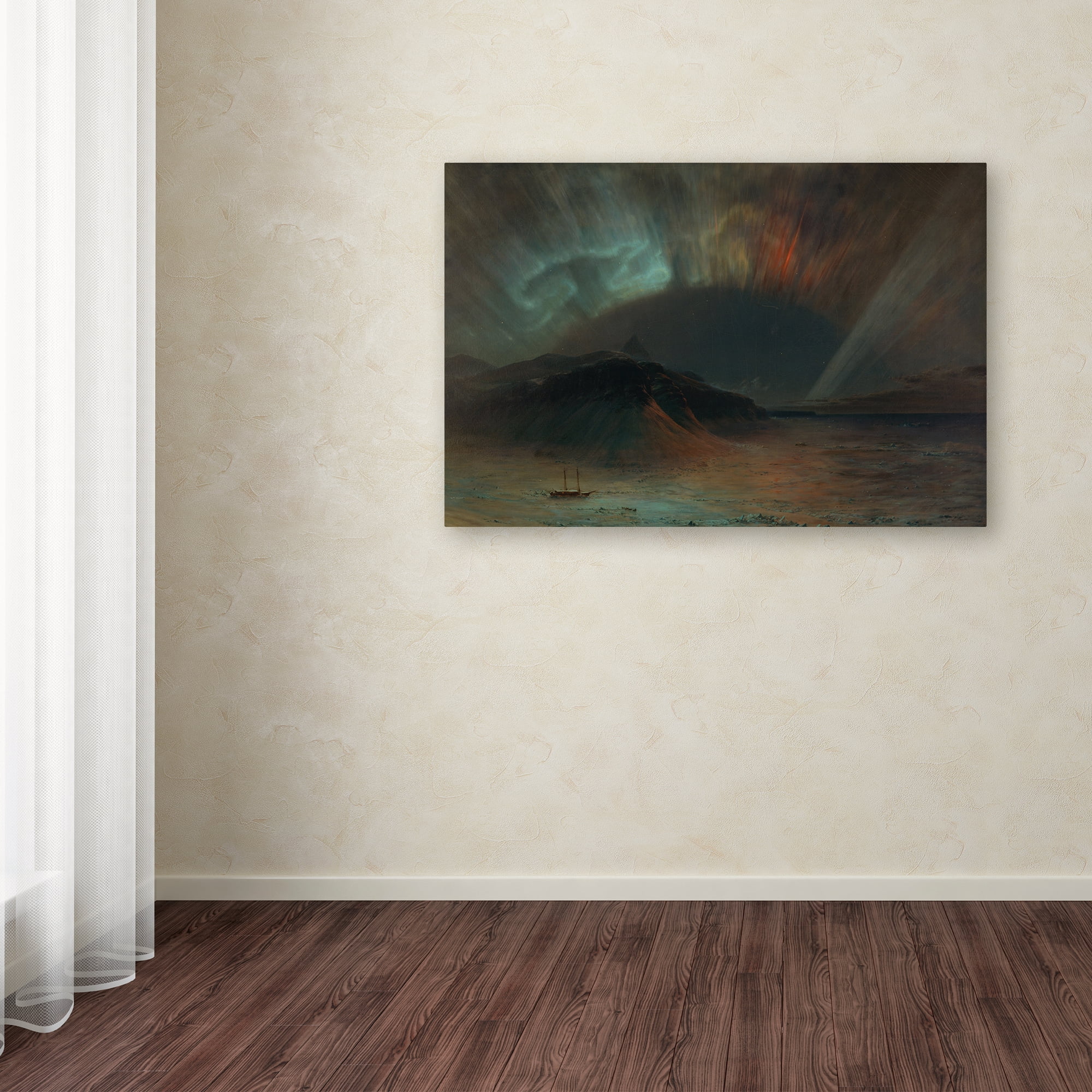 Church 'Aurora Borealis' Canvas Art