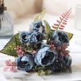 thumbnail image 4 of chaungfeng Peonies Artificial Flowers, Blue Artificial Peonies, Silk Peonies Flowers Fake Peonies Bouquet for Mother's Day Centerpiece Table Wedding Home Decor, 4 of 6