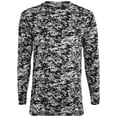 thumbnail image 2 of Digi Camo Wicking Long Sleeve T-Shirt S Black Digi, 2 of 4