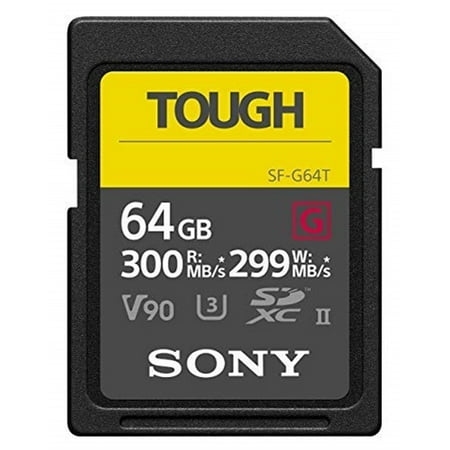 Sony 64GB UHS-II TOUGH SD CARD R300 W299 (Best Sd Card For Sony Handycam)