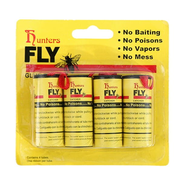 Fly Killer Bug Trap Control de plagas Pegamento adhesivo Papel fácil de usar para la cocina de la casa