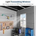 thumbnail image 3 of JULY'S SONG 8x4 FT Resin Lean to Shed, Outdoor Plastic Storage Shed with Floor & 2 Windows, Vent, Waterproof Tool Shed for Outside, Grey, 3 of 9