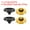 Black/Golden, variant on Camera Shutter Button, 2 Pack Soft Shutter Release Button Camera Button Concave, Black Golden