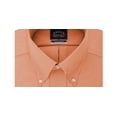 thumbnail image 2 of Eagle Men's Classic Fit Stretch Collar Non Iron Solid Dress Shirt Orange Size 16.5X34X35, 2 of 3