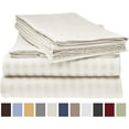 thumbnail image 3 of 500 Thread Count 4 Piece Quality Sheet Set 30 Inch Deep Pocket 100% Egyptian Cotton Stripe Pattern, 3 of 5
