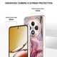thumbnail image 4 of For Oppo Reno12 F 4G Oppo Reno12 F 5G TPU Case Marble Pattern 2.0mm Electroplating Phone Back Cover, 4 of 5