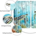 thumbnail image 2 of Green Misty Forest Kitchen Curtains Scenery Foggy Mountain Tree Woodland Prints for Short Cafe Curtains Country Decor Tiers for Dining Living Room Rod Pocket Window Drapes 2 Panels 28x39 Inch, 2 of 6