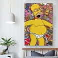 thumbnail image 5 of Simpsons Wall Hanging Painting Wall Art Canvas Paintings Posters Home Decorations 12x18inch(30x45cm), 5 of 8