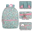 thumbnail image 3 of 17 Inch Backpack with Front Zippered Pocket and Padded, Adjustable Shoulder Straps for Commuting and Travel in Flower Gardens, 3 of 8