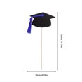 thumbnail image 2 of 5 Bags Glitter Graduation Centerpiece Sticks 2023 Grad Caps Certificate Vase Decor, 2 of 5