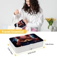 thumbnail image 5 of Animal Portable PU Leather Jewelry Organizer Stand Display Case Earring Organizer with Removable Compartment, 5 of 6
