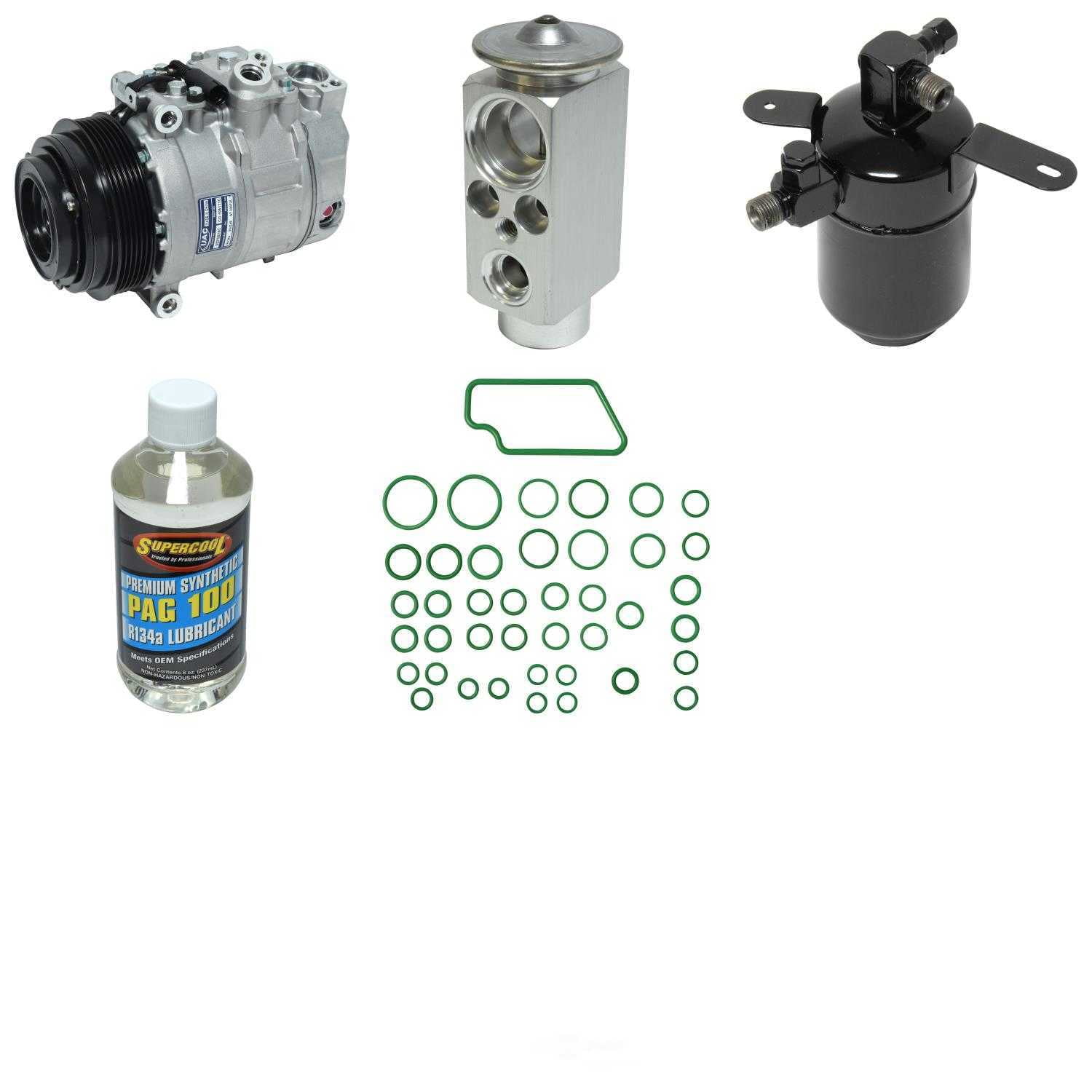 A/C Compressor and Component Kit -- Compressor Replacement Kit Fits select: 1996-2002 MERCEDES-BENZ E