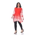 thumbnail image 2 of White Mark Women's Plus Size Dulce Tunic Top, 2 of 5