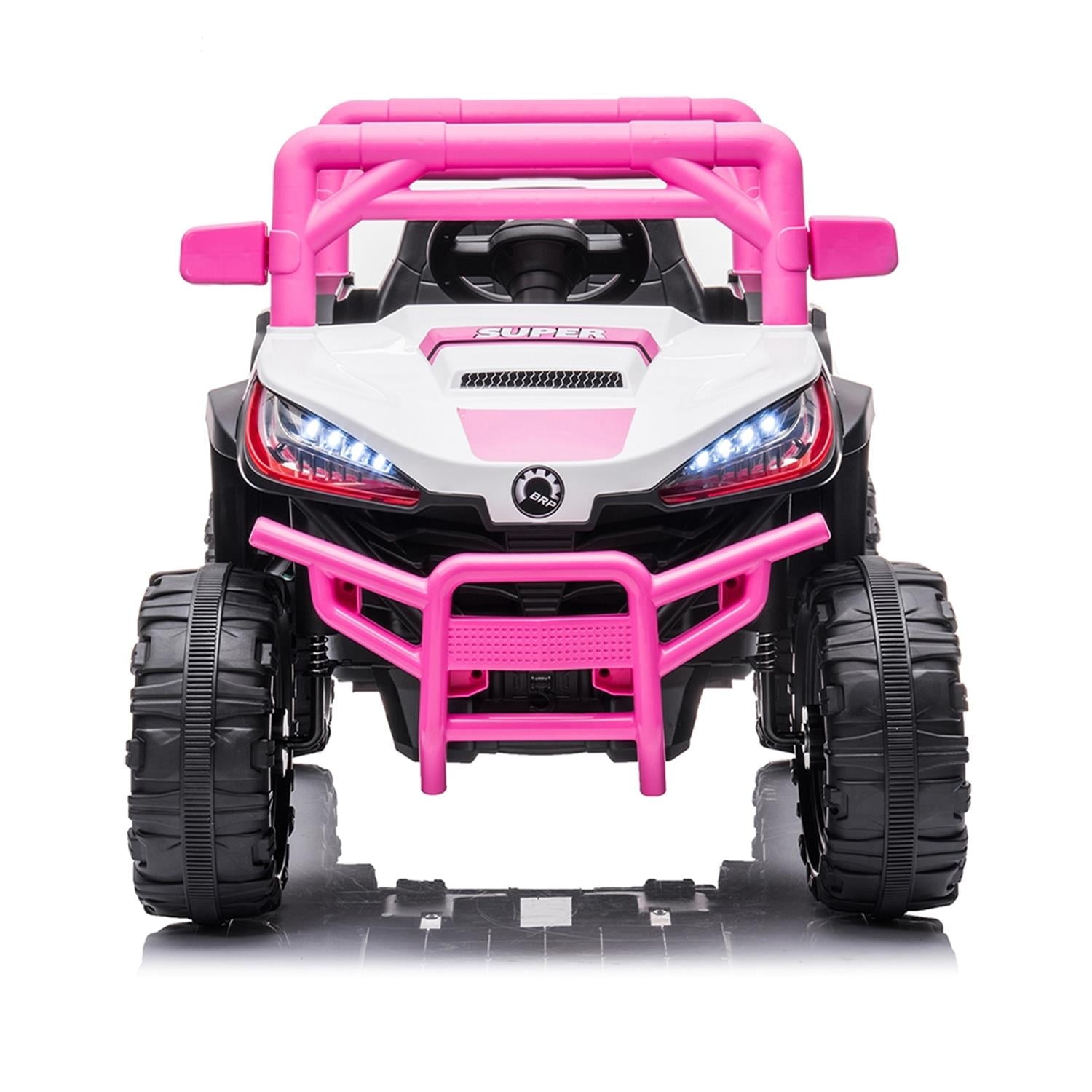CIPACHO 12 V Power Buggy Kids Ride On Truck UTV with Remote Control Electric Car Toys Off-Road UTV Vehicle, 4 Shock Absorbers, Pink CIPACHO 12 V Power Buggy Kids Ride On Truck UTV with Remote Control Electric Car Toys Off-Road UTV Vehicle, 4 Shock Absorbers, Pink