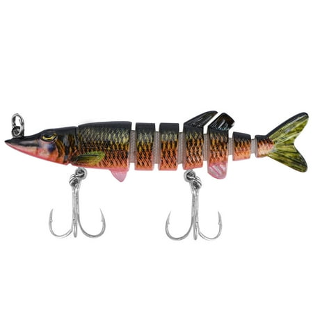8cm Miniature Multi-Jointed Fish-Shaped Hard Bait Swim Lure for Angling