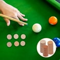 thumbnail image 4 of 20Pcs Replaceable Cue Tips Leather Billiard Cue Tips Leather Pool Cue Replacement Tips, 4 of 8