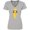 Athletic Heather, variant on Inktastic Girl with Brown Hair, Yellow Raincoat, Frog Women's V-Neck T-Shirt