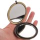 thumbnail image 5 of ColoMX Espejo de maquillaje de maquillaje portátil de metal de madera espejo redondo retro espejo plegable para mujeres, 5 of 7