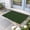 Green, variant on Solid Dark Green Door Mat Indoor Outdoor,Retro Minimalism Abstract Denim Texture Non Slip Welcome Mat with Rubber Backing,Absorbent Fabric Front Door Mats Entryway Rug for Home Patio Entrance 24"x36"