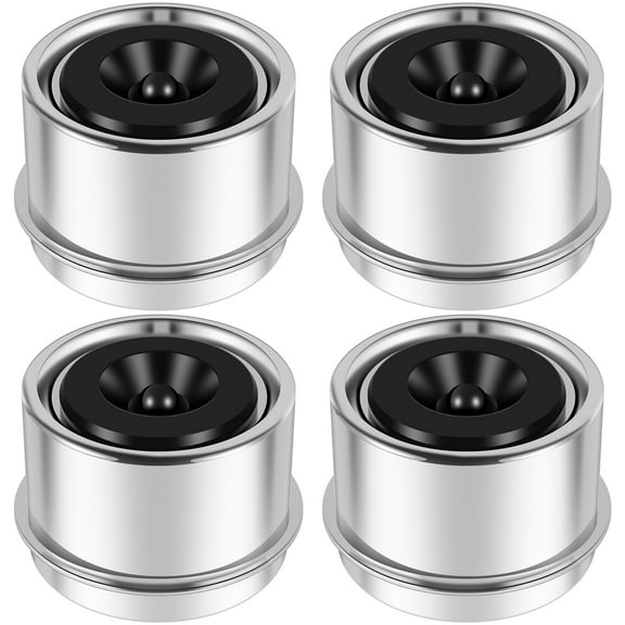 CIVG 4pcs Trailer Bearing Dust Cover 1.98/2.75inch Iron Trailer Axle Grease Cover Sturdy Trailer Wheel Hub Dust-Proof Cover Professional Wheel Center Lube Grease Cover for Trailer