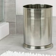 thumbnail image 2 of nu steel Dual Ridge Collection Bathroom Wastebasket Small Round Vintage Trash Can for Bathroom DR8H, 2 of 3