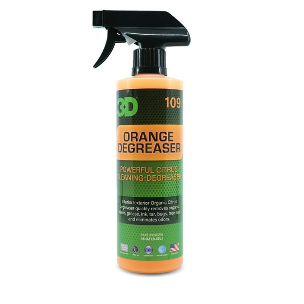 3D Orange Degreaser Citrus Cleaner Safe, Green and Organic MultiUse Cleaner for Interior