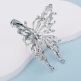 thumbnail image 5 of Exaggerated Big Crystal Butterfly Ring Open Wedding Butterfly Jewelry for Women, 5 of 11