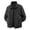 Black, variant on Men Classic Ribbed Collar Zip Up Jacket, Water Resistant Lightweight Casual Windproof Outerwear Coat