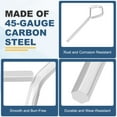 thumbnail image 3 of Llave hexagonal Uxcell de 5/32 pulgadas, 5 piezas de llave de bloqueo hexagonal romboidal estándar para dispositivo de salida de barra de empuje, plata, 3 of 7