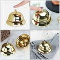 thumbnail image 2 of UNOMOR 2Pack Hotel Desk Bell Metal Signal Bells Golden for Game Events, 2 of 8