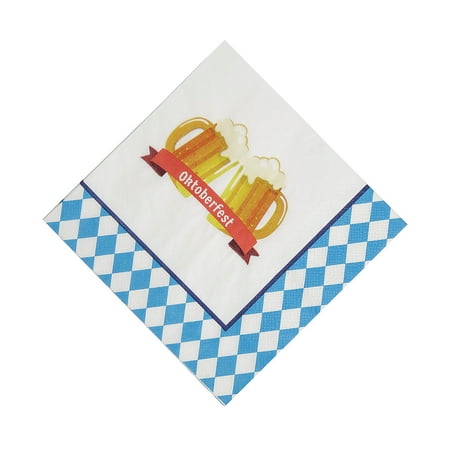 Fun Express 6 1/2" Oktoberfest Party Luncheon Napkins - 16 Count