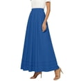 thumbnail image 6 of Women's Long Cotton and Linen Skirt with Elastic Waist, 6 of 8