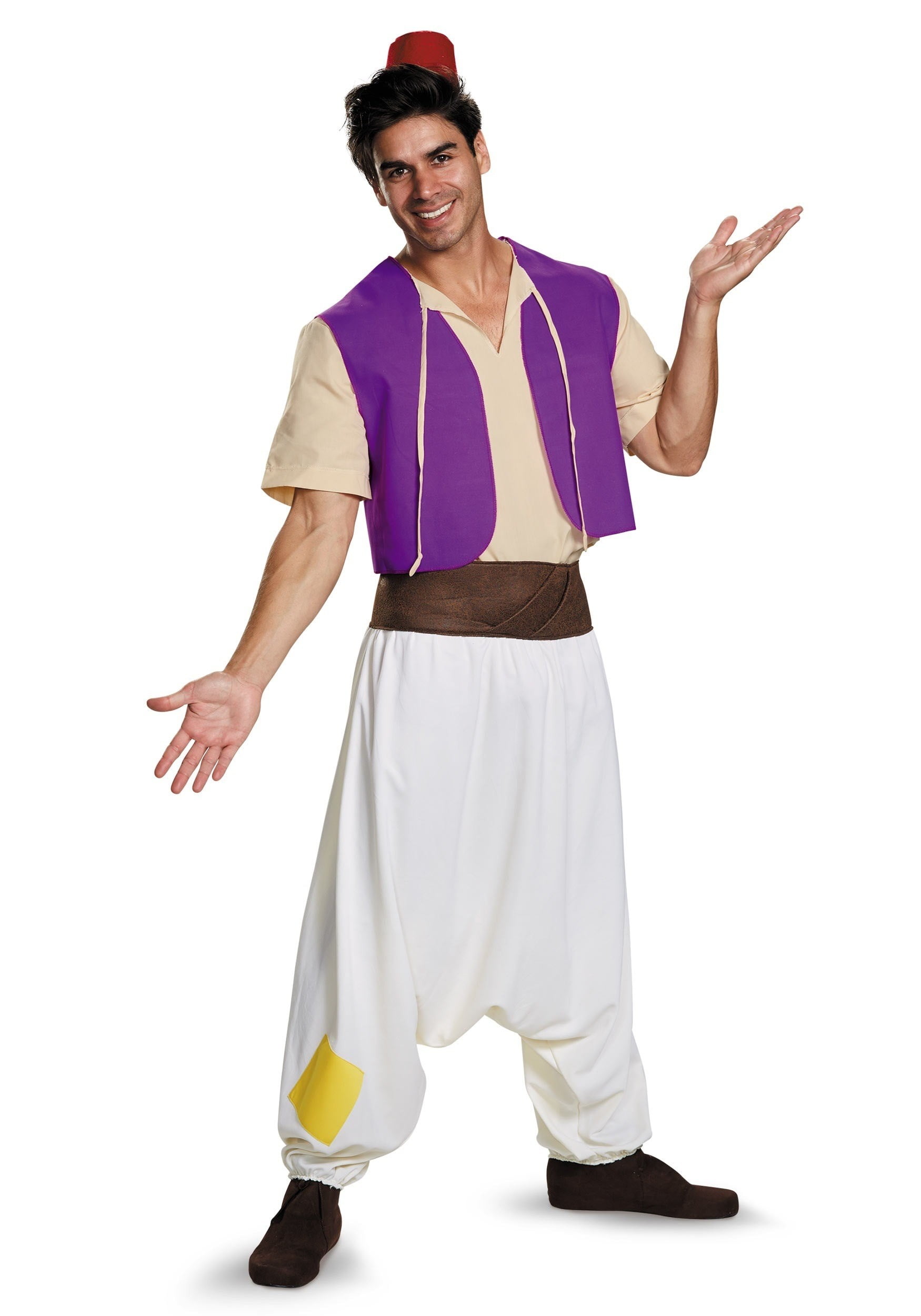 Copper Aladdin Lamp & Cosplay Aladdin Costume Suit for Adult Men 