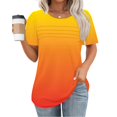 thumbnail image 2 of Summer Tops for Women Over 50 Tie Front Cotton T Shirts Loose Fit Sexy Summer Clothes for Women 2025 Vacation, 2 of 4